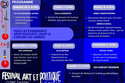 Le Festival Art et Politique par le Bureau des Arts